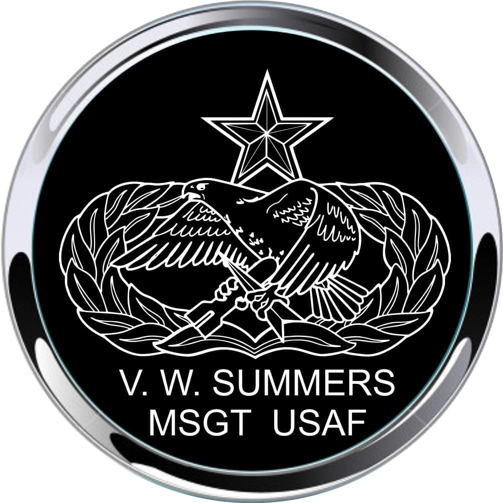 V Summers - Metal Car Emblem